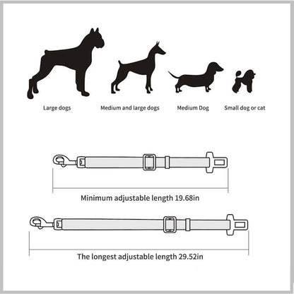Doglys™ Adjustable Dog Car Seat Belt